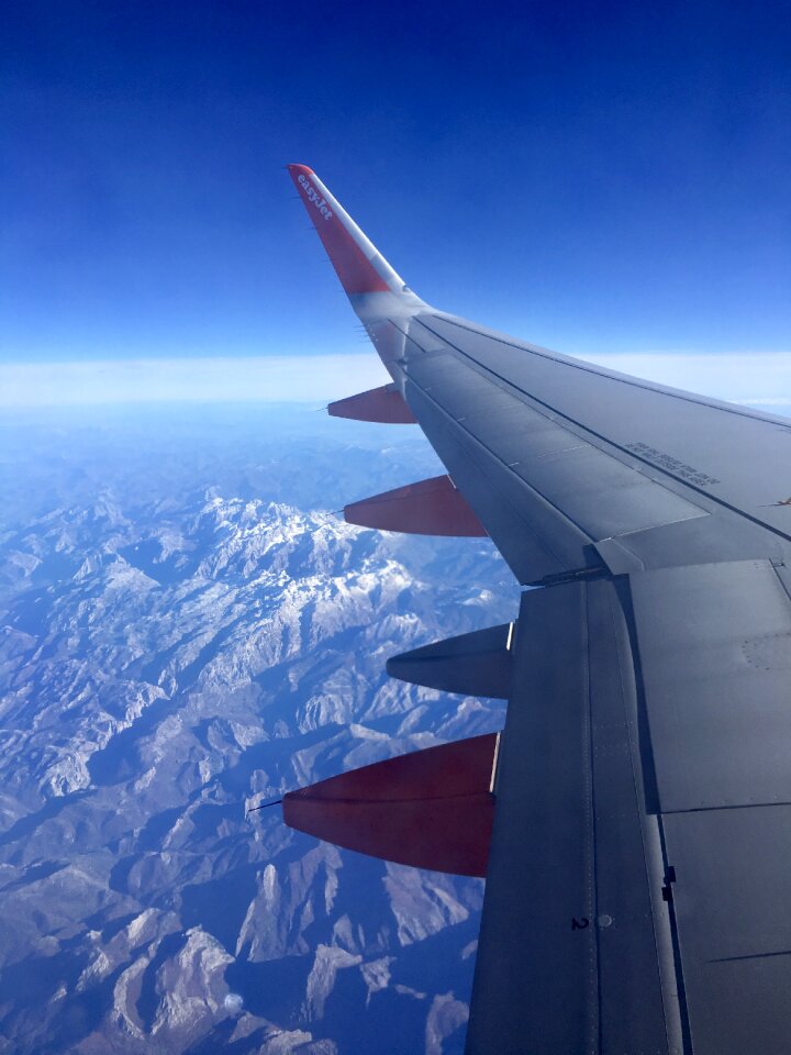 Blue sky mountains holiday