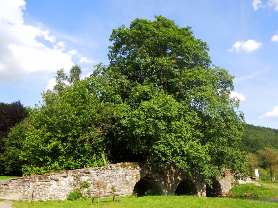 Blue sky landscape stone