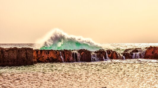 Afternoon sea water photo