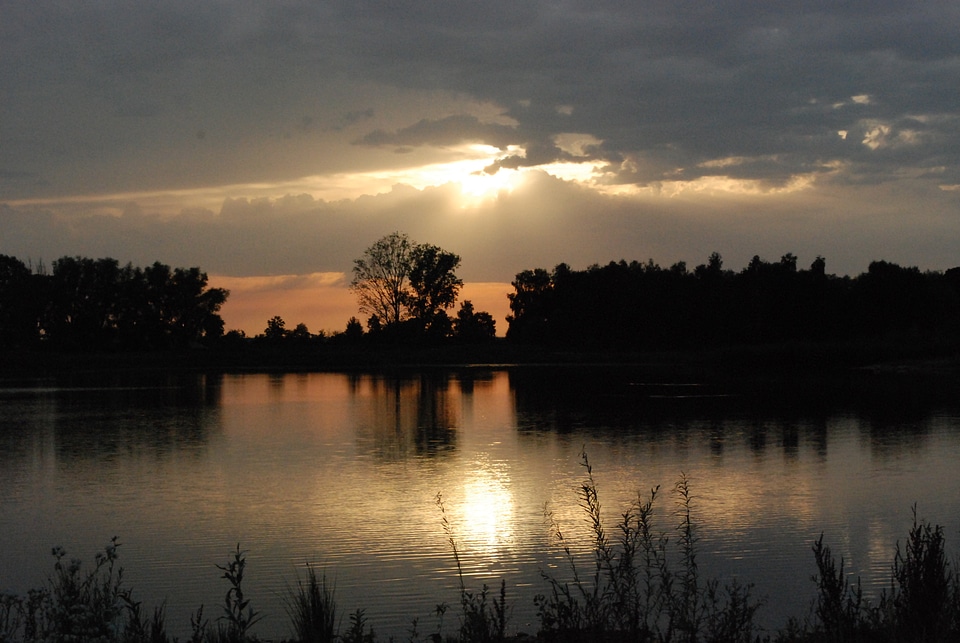 Water abendstimmung sunset