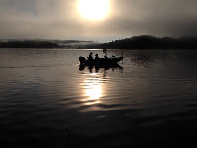 Sunsets lake sun photo