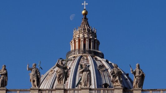 Rome domed church san pietro photo