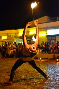 Fire artist street
