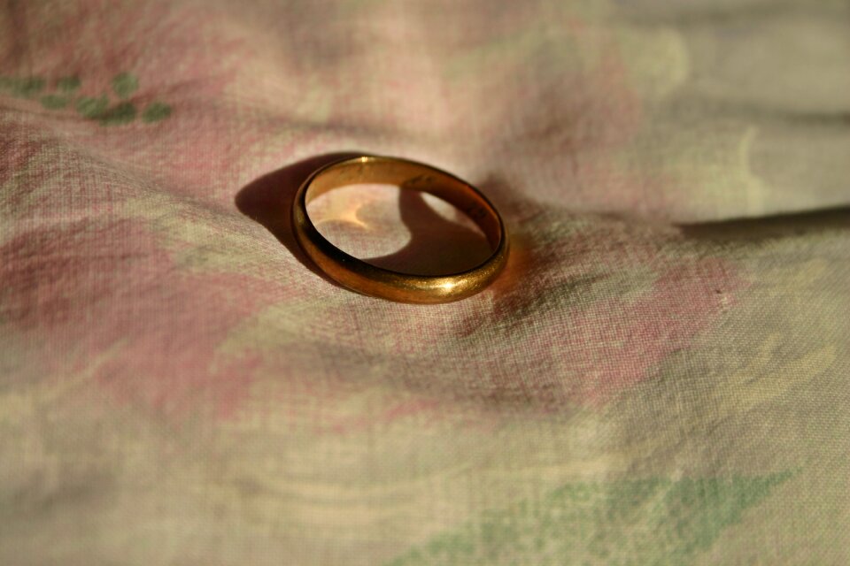 Gold gold ring finger ring