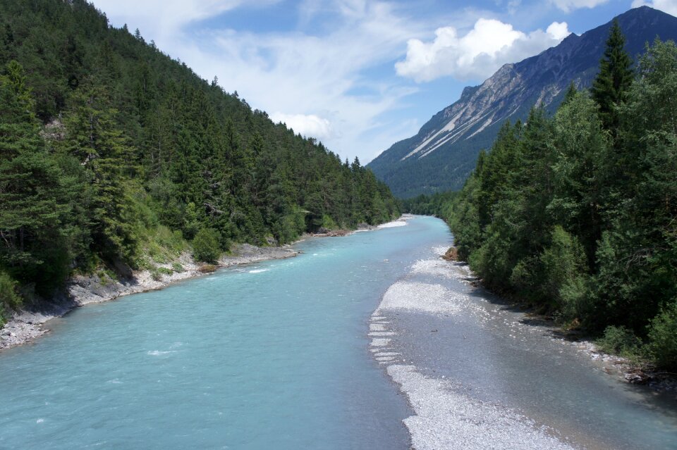 Landscape river mountain