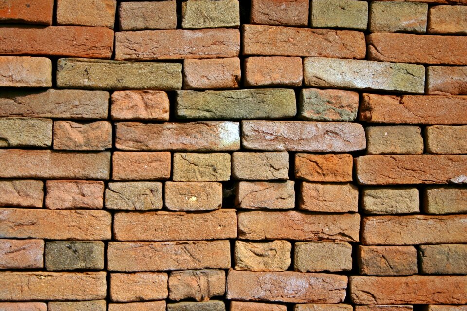 Bricks burned masonry photo