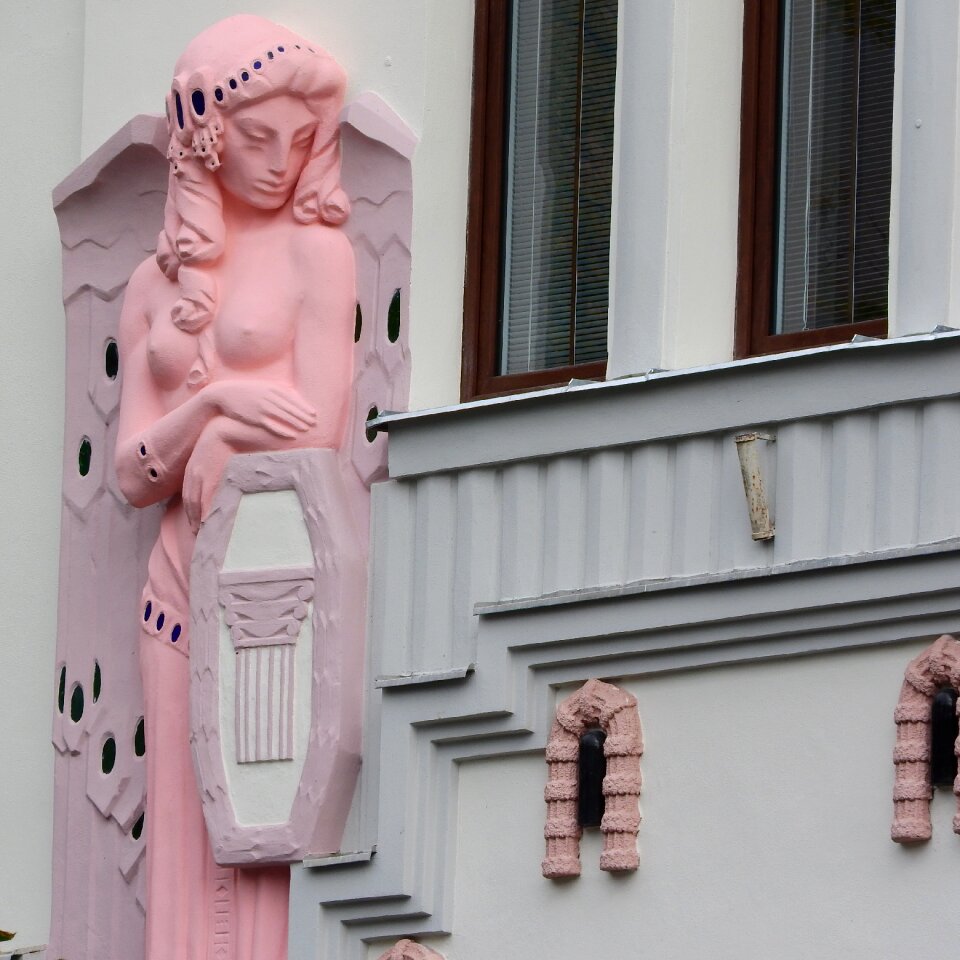 Facade relief czech budejovice