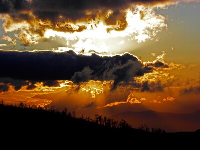 Mountain nature sky