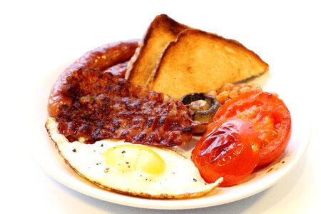 English breakfast cooking fried photo