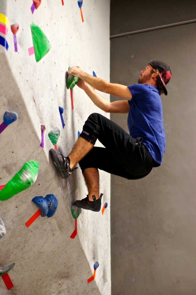 Rock climbing youth