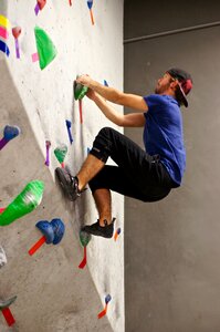 Rock climbing youth photo