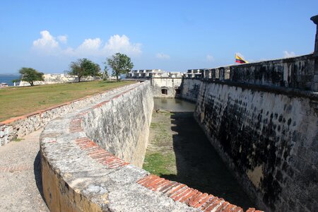 Castle san fernando walled city sea photo