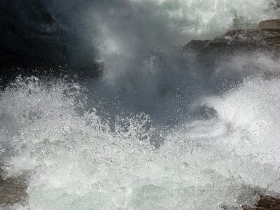 Movement wild waterfall