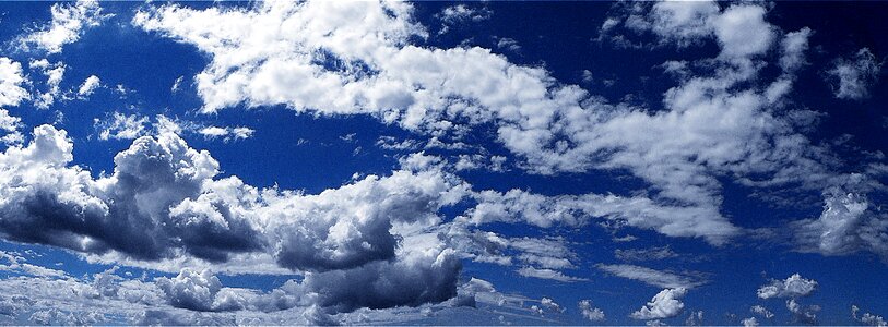 Blue blue sky clouds cloudscape photo