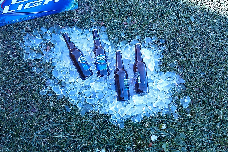 Refreshing alcohol bottle