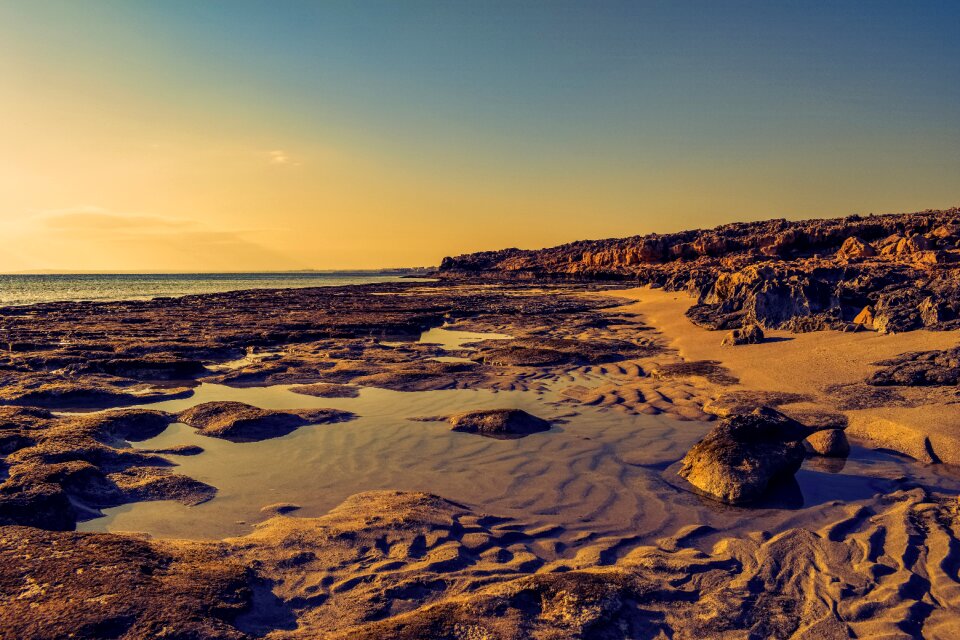 Afternoon nature coastline