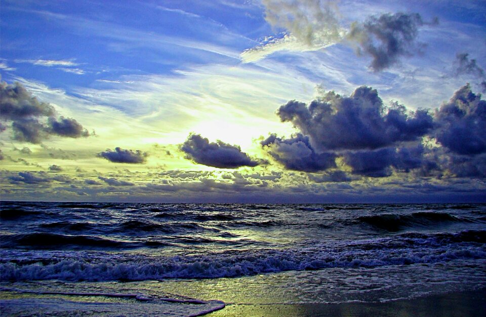 Summer landscape sky