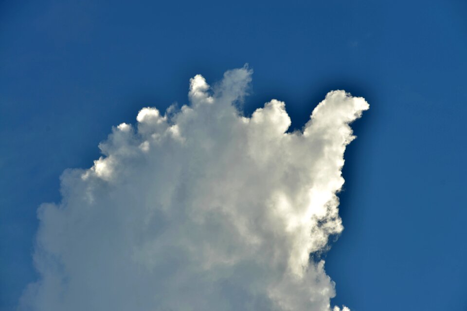 Cloud sky white