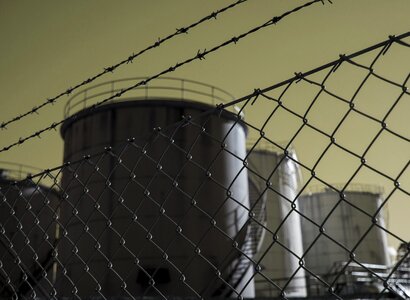 Factory pollution fence photo