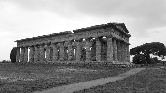 Greek temples monument campania
