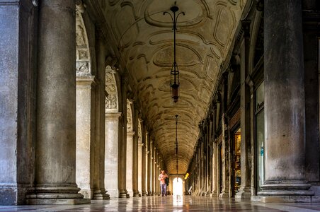 Venice arcades st mark's square photo