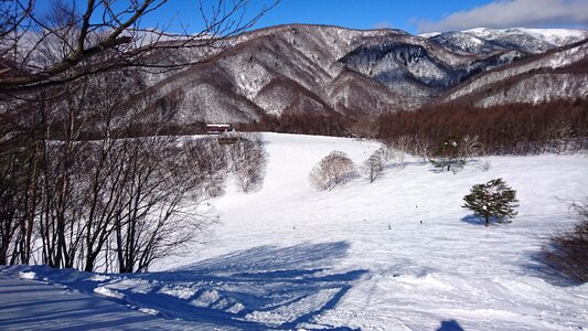 Snow board snow mountain photo