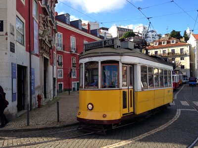 Historic center portugal tram