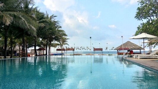 Pool resorts pool by the sea