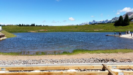 Terme pond alpine landscape