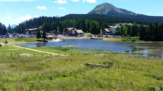 Terme pond alpine landscape