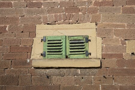 Closed shutters wooden shutters photo