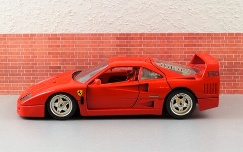 Red sports car toys photo
