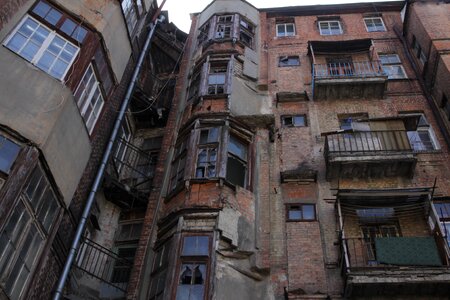 Window balconies destruction