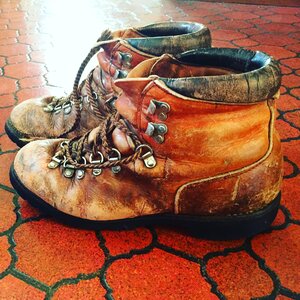 Hiker worn
