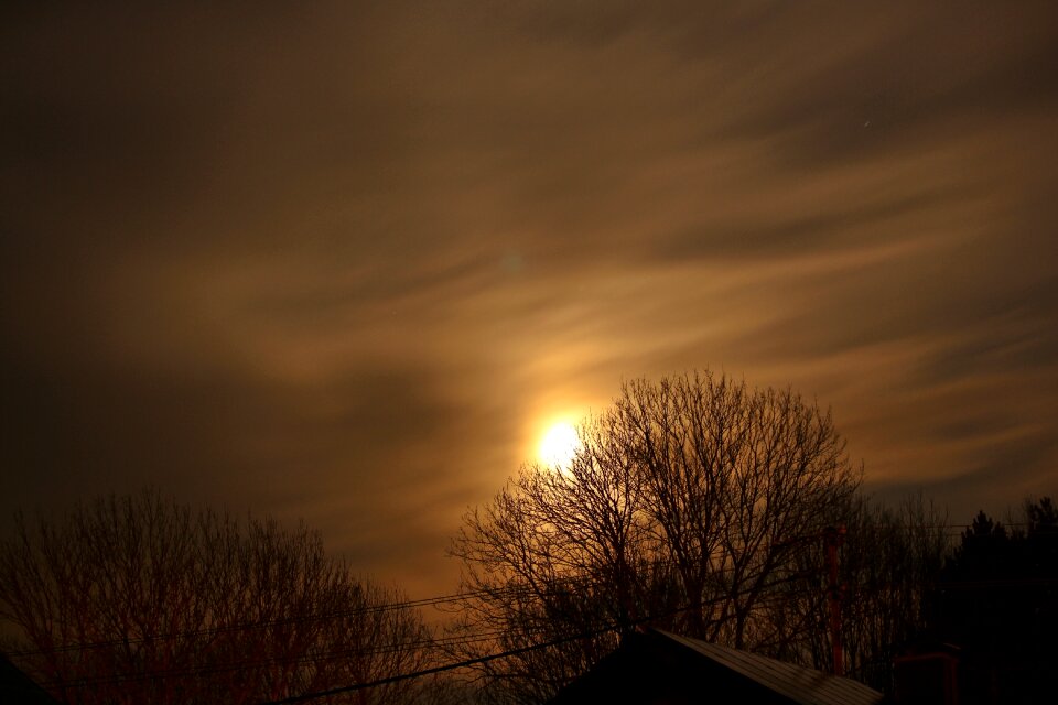 Clouds sky night
