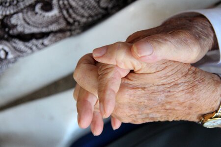 Love couple holding hands