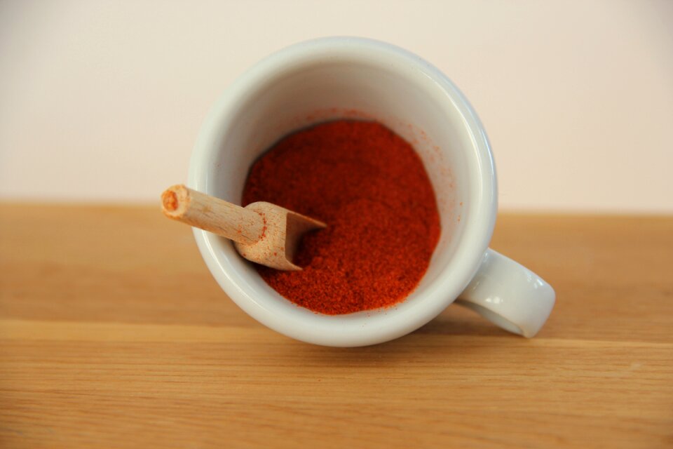 Powder red paprika