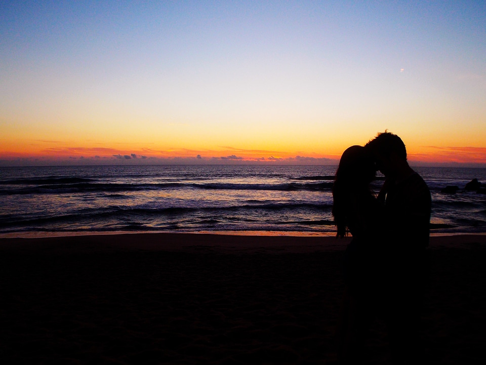 Love together sunset