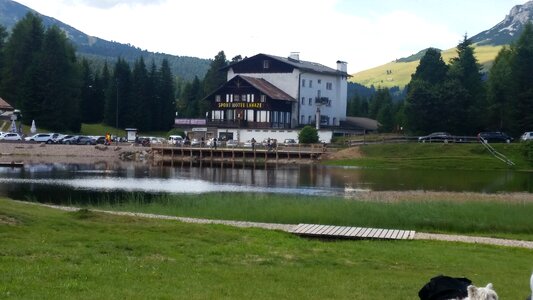Terme pond alpine landscape