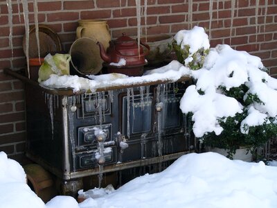 Stove snow antique