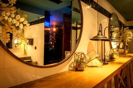 Bar interior mirror