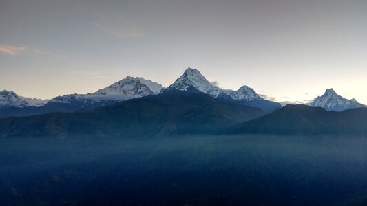 Mountain peak himalaya photo