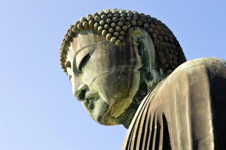 Japan big buddha bronze photo