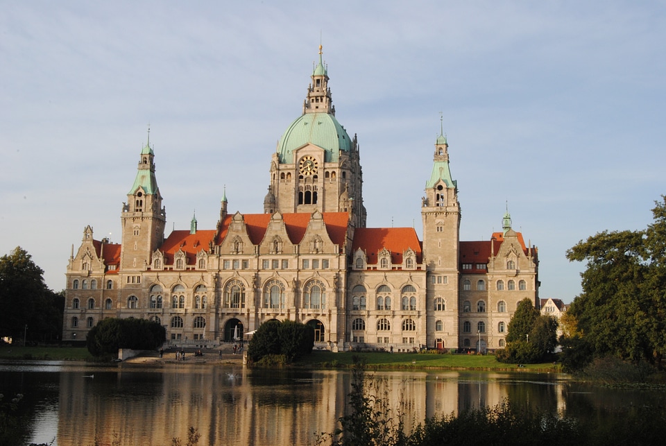 Hanover town hall maschpark