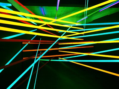 Neon background lines