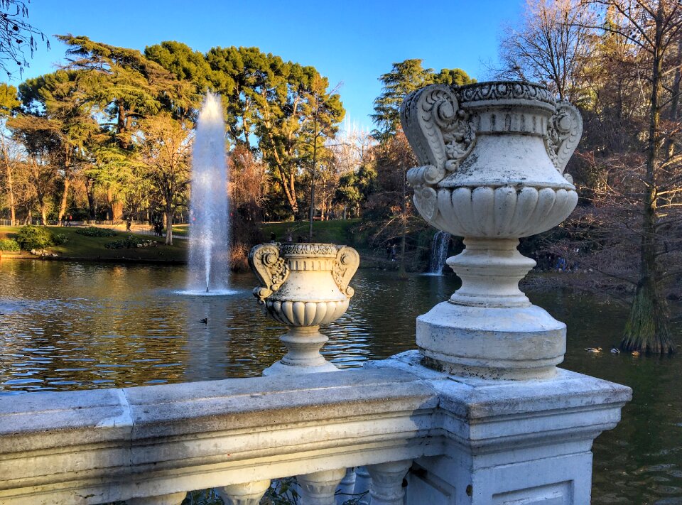 Fountain water landscape