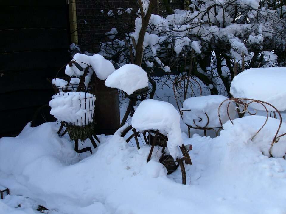 Echten drenthe winter scene