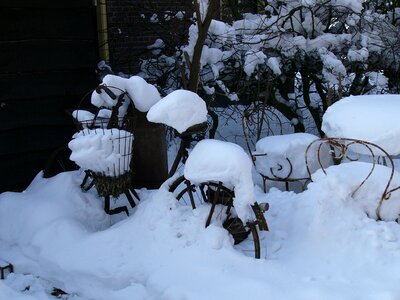 Echten drenthe winter scene