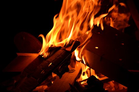Mood campfire flame