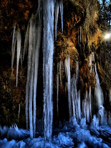 Landscapes winter frozen water